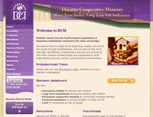 Tablet Screenshot of decaturcooperativeministry.org